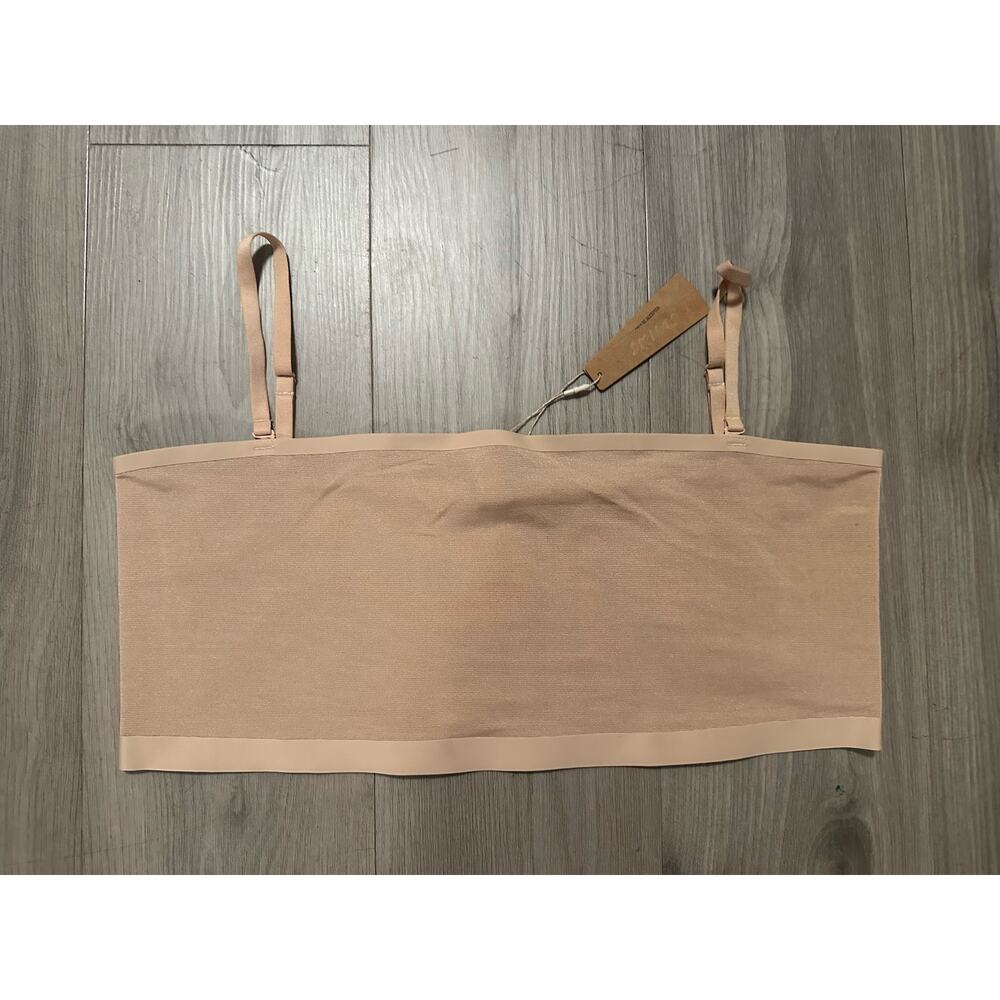 Skims Sheer Sculpt Bandeau with straps - NWT
